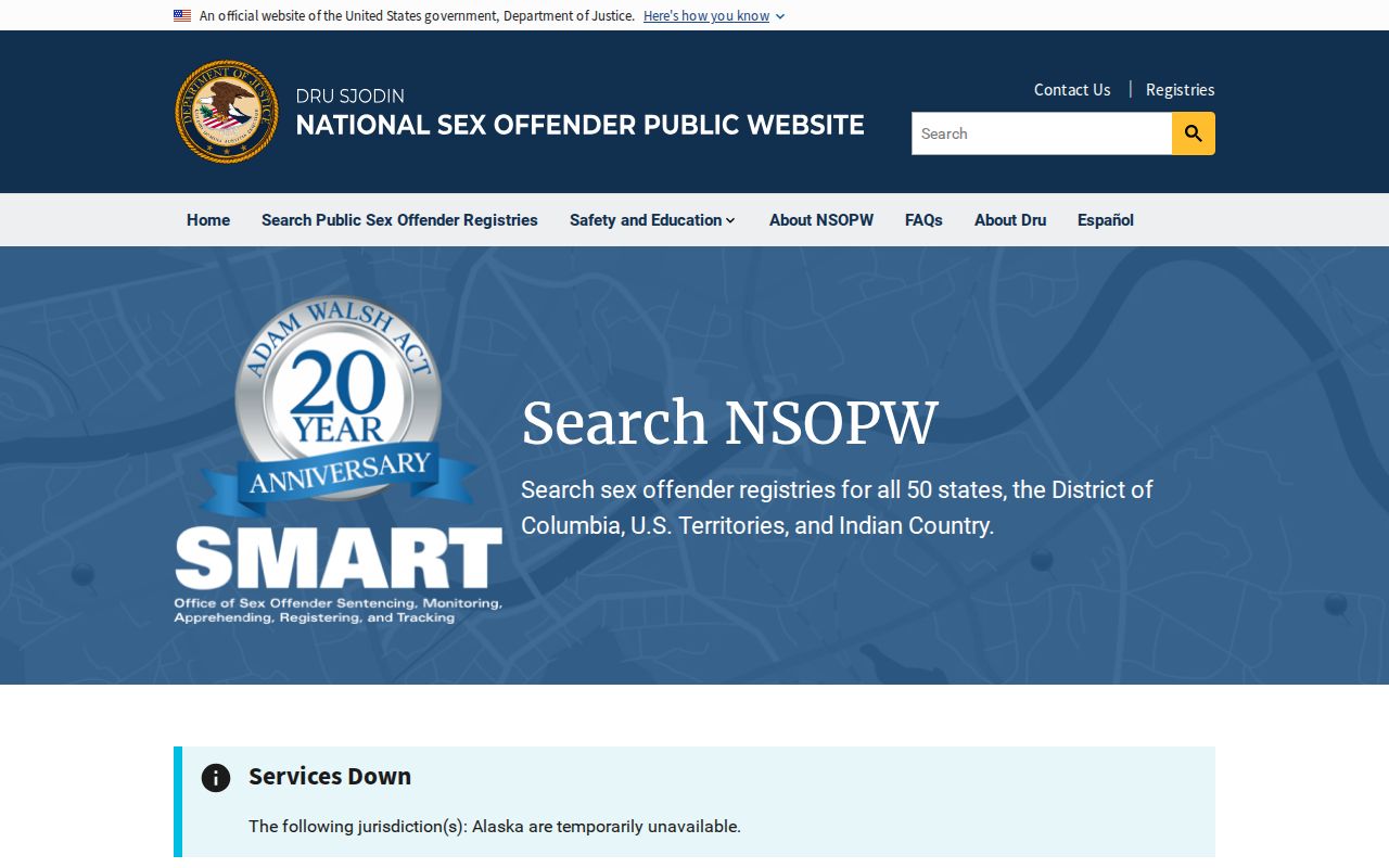 Orleans Parish sex offender search through the national NSOPW registry